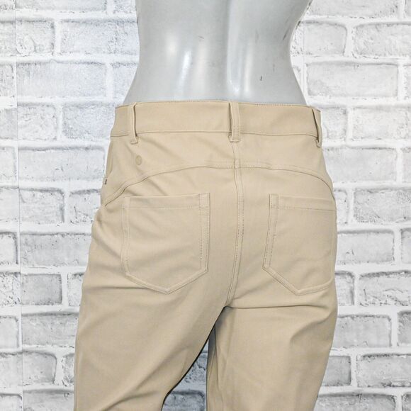 Lululemon Women's City Sleek Slim fit 5 Pocket High Rise Pants in beige sz 30 - Picture 11 of 12